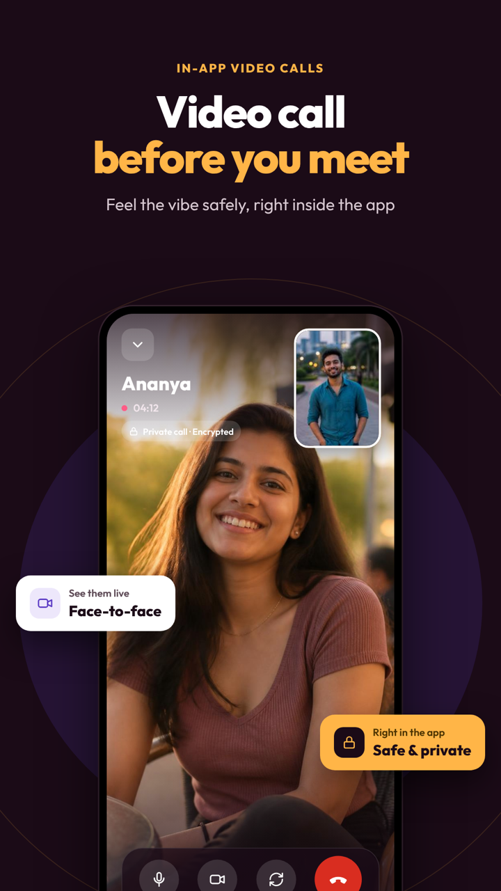 Meetoxx app — Video call: See them live before you meet, inside the app